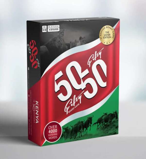 50-50 Kenyan Board Game: Safari Edition